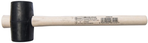 Gummihammer 54mm holzstiel - gummihammer,